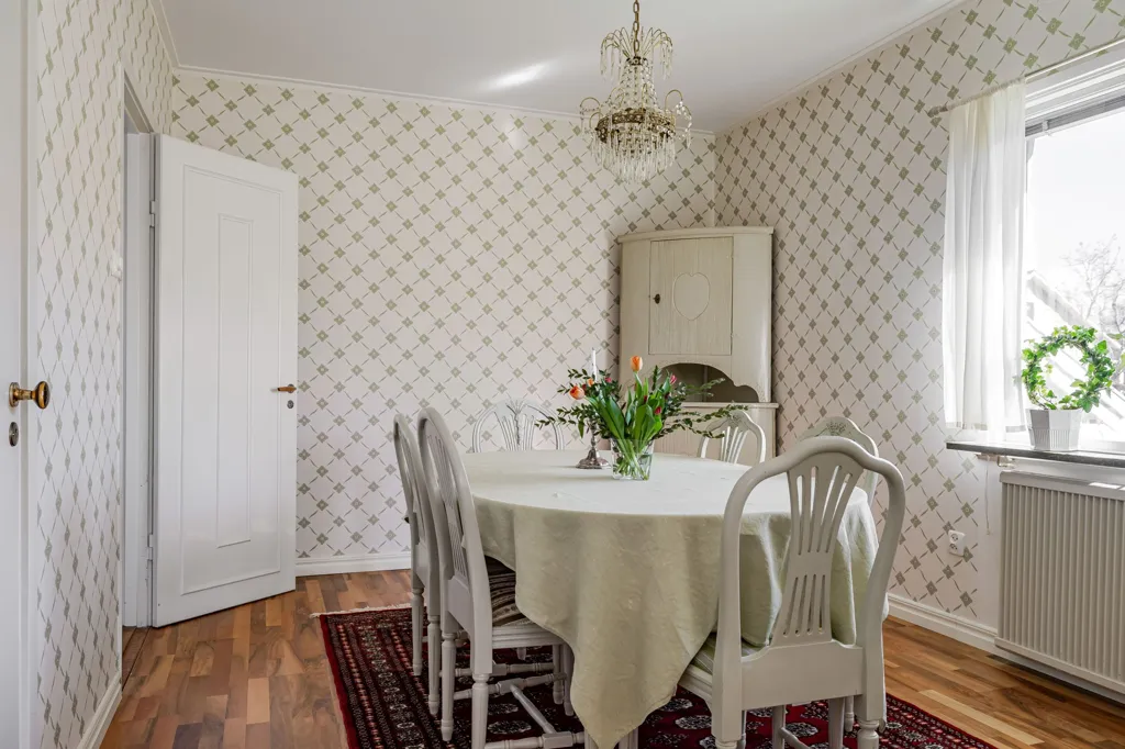Sala da pranzo - Charming Villa with Garden in Valla, Linköping