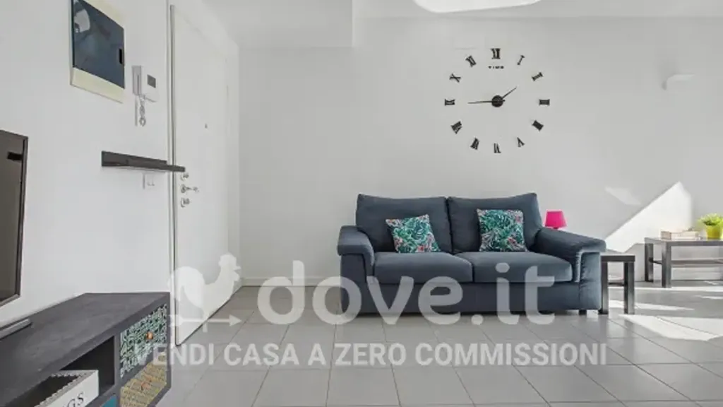Living Room - Modern Apartment with Balcony in Milan