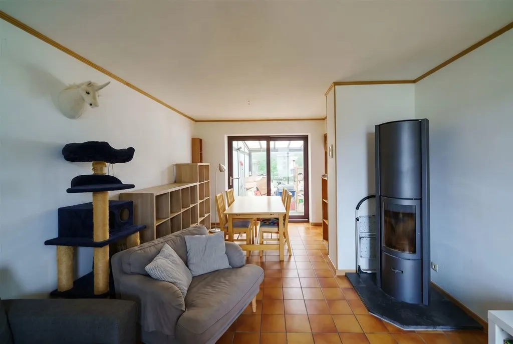 Living Room - Two-Faced House with Garden in Gembloux
