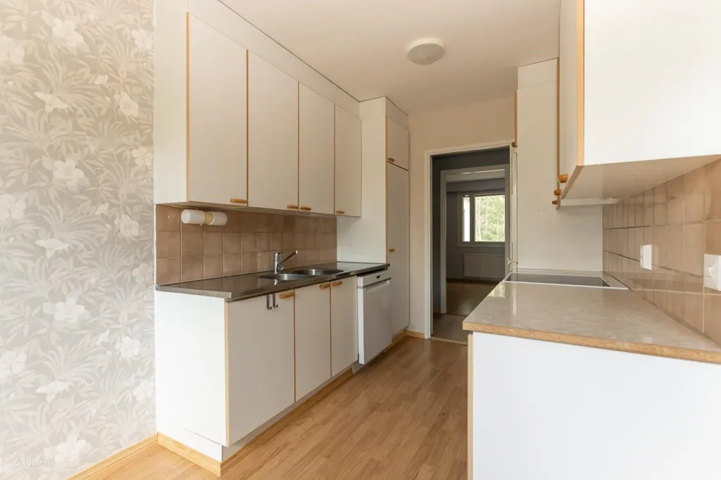 Cucina - Terrace Flat with Garden Access in Tammisaari
