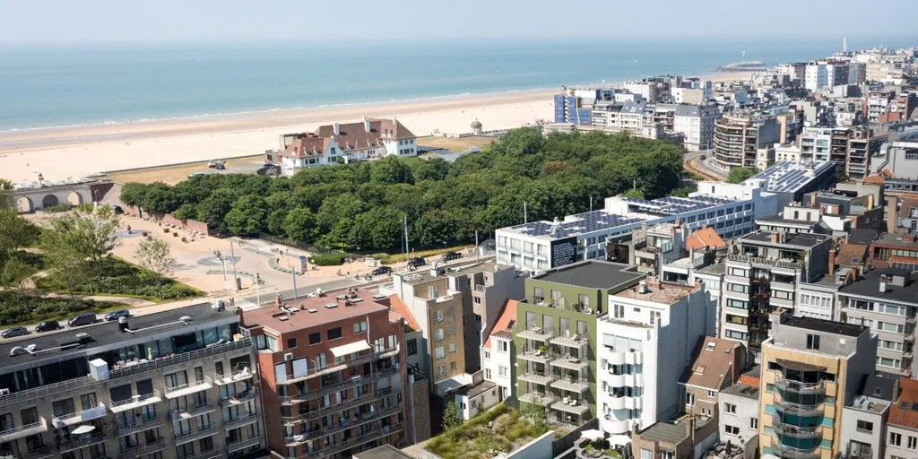 Vue aérienne - Appartement avec Terrasse à Oostende