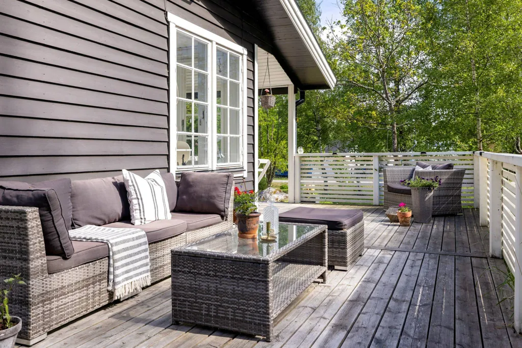 Terrasse - Cottage with Guesthouse in Ribbingebäck