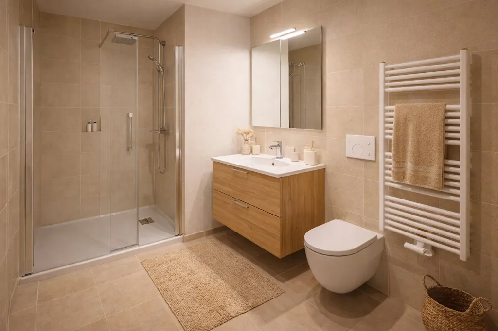 Salles de bain - Appartement T2 avec Vue Dégageée à Avignon