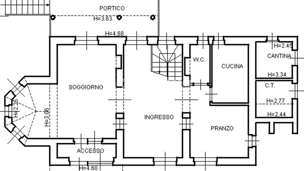 Plan - Villa with Mountain View in Belluno