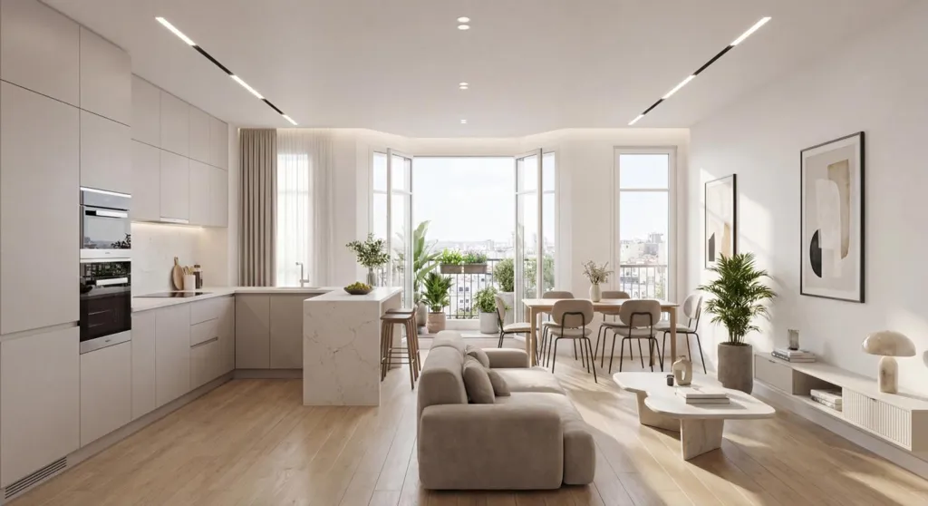 Séjour - Appartement T2 avec Balcon à Sassenage