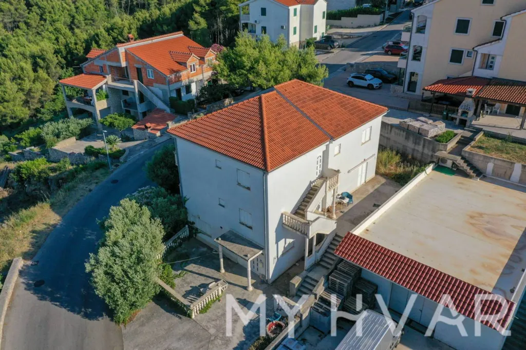 Vue aérienne - Family House with Seafront in Jelsa
