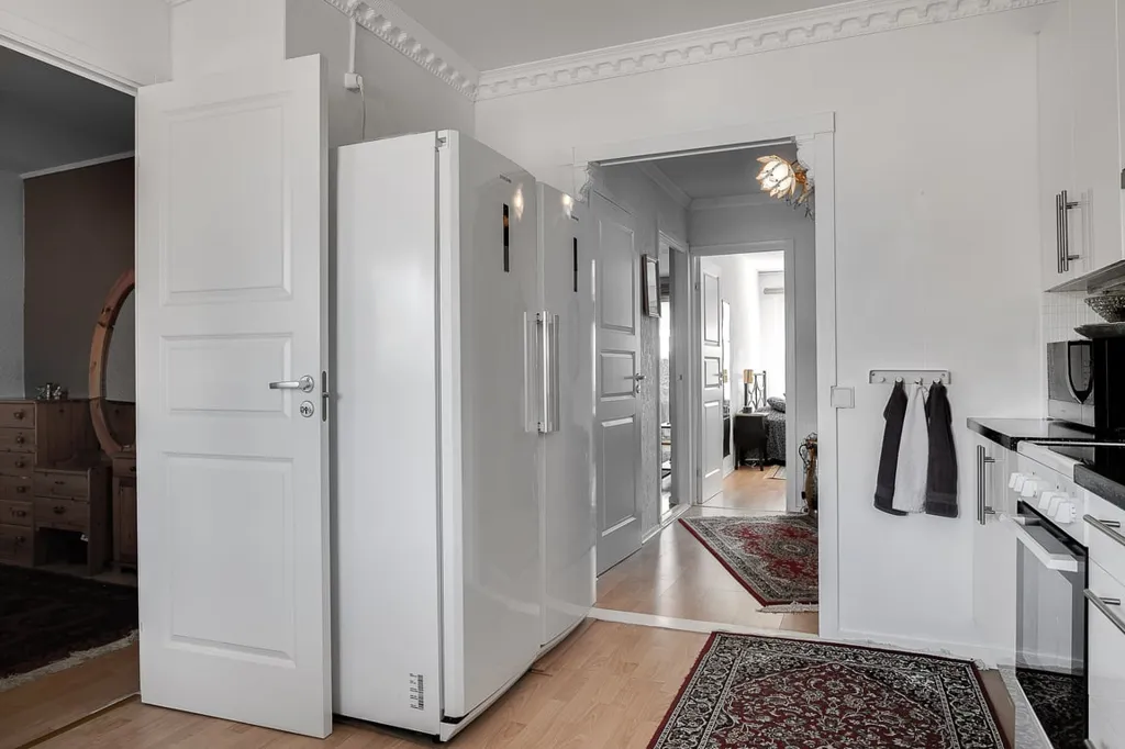 Köök - Renovated Flat with Glass Balcony in Kalmarhus