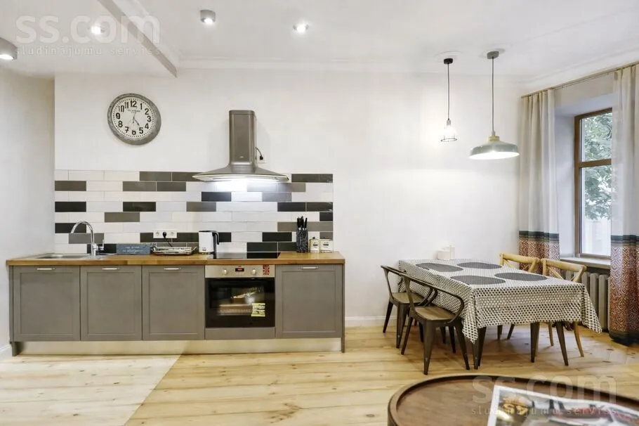 Cucina - Modern 2-Bedroom Apartment in Riga Centre