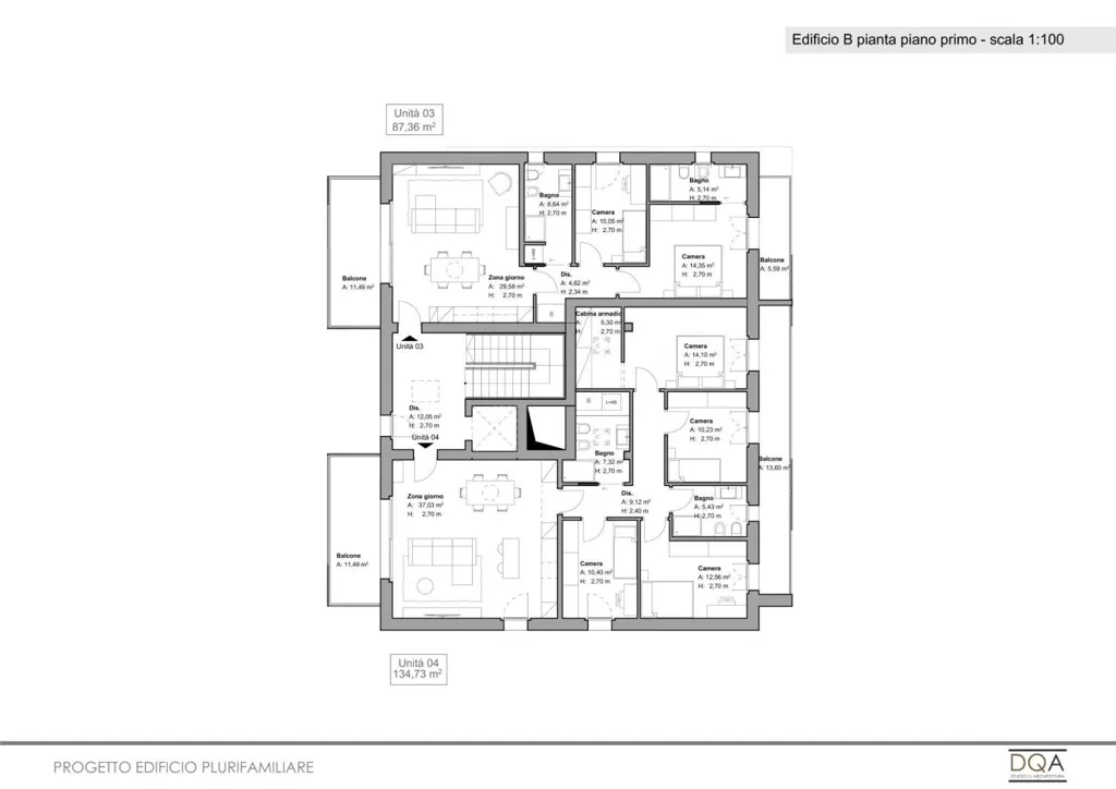 Plan - Luxury Penthouse with Terraces in Rezzato