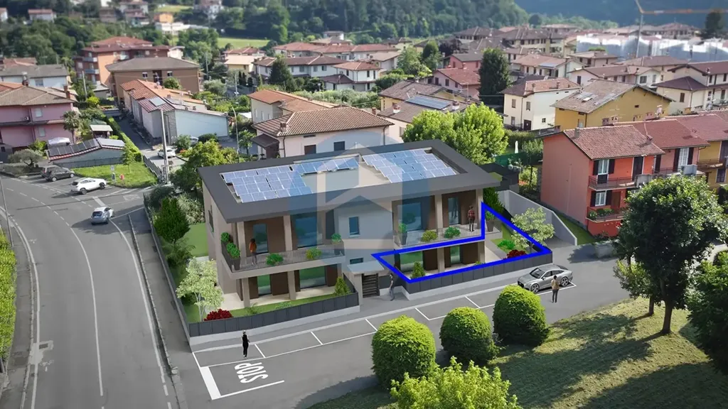 Õhuvaade - Contemporary Apartment with Garden in Sarnico
