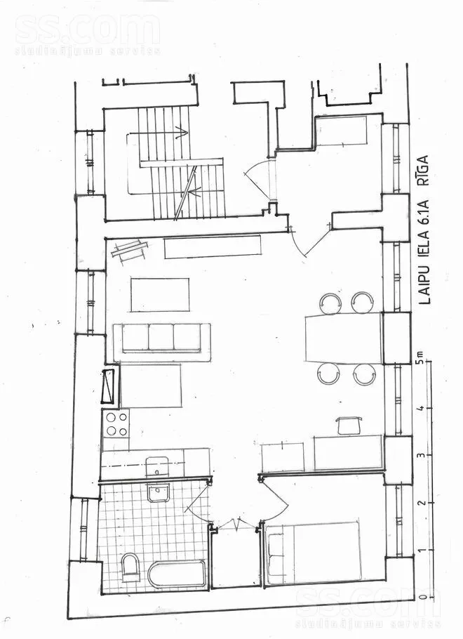 Plaan - Compact 2-Bedroom Flat in Vecrīga Centre