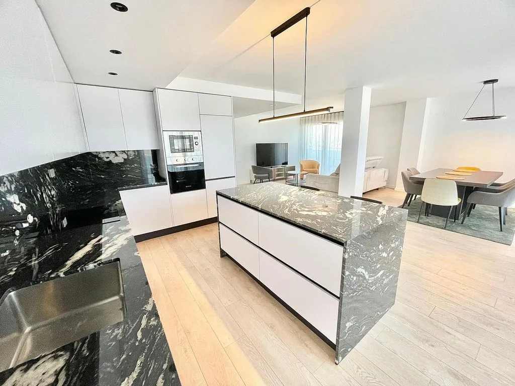 Köök - Penthouse with Pool in Zarandona, Murcia