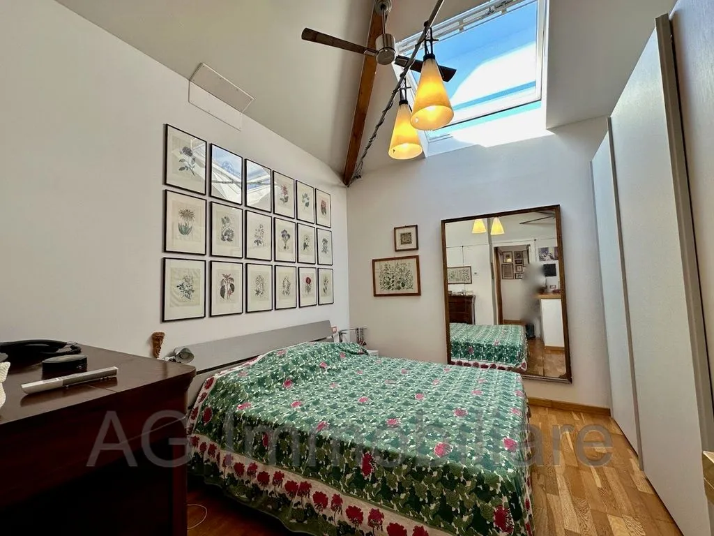Bedrooms - Rear-Converted Attico with Balcony in Verbania