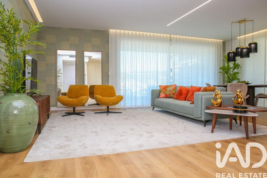 Séjour - T2 Apartment with River View in Alverca