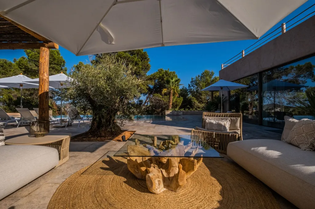 Terrasse - Contemporary Villa with Sea View near Sa Caleta