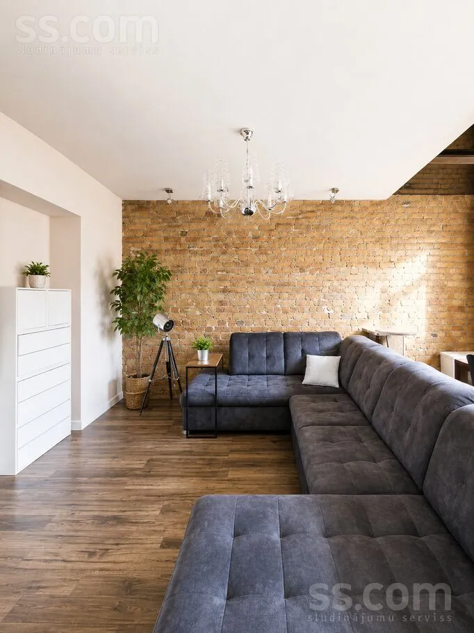 Séjour - 3-Bedroom Apartment with Courtyard View in Riga Centre
