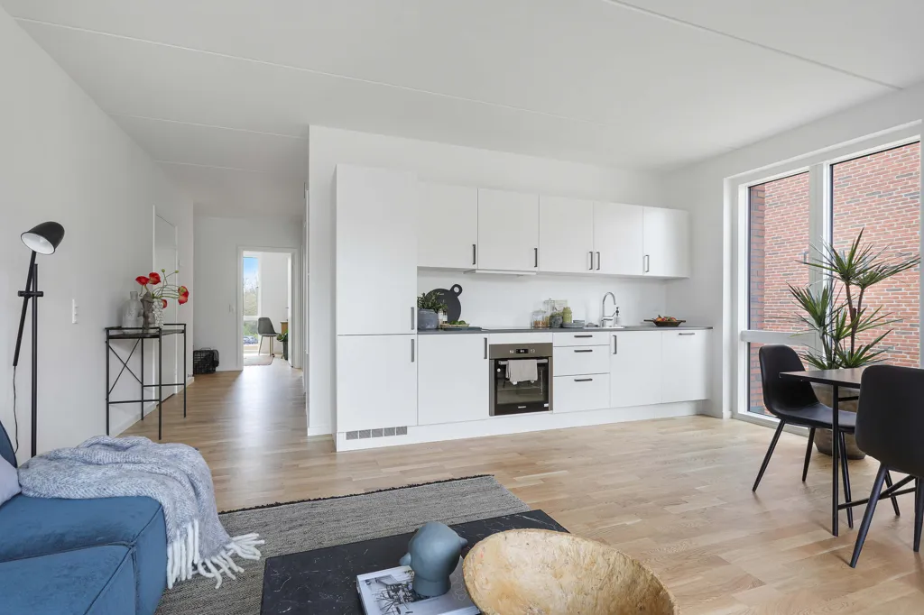 Séjour - 4-Bed Apartment with Private Terrace in Brøndby