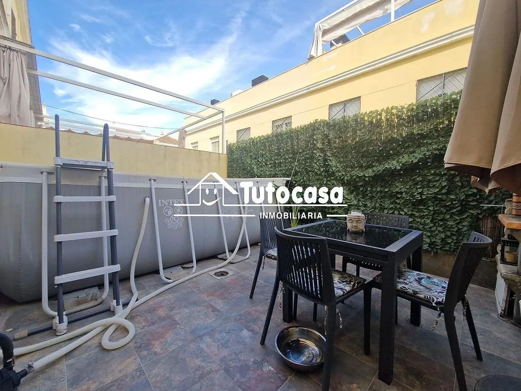 Terrace - Semi-detached House with Air Conditioning in Montequinto