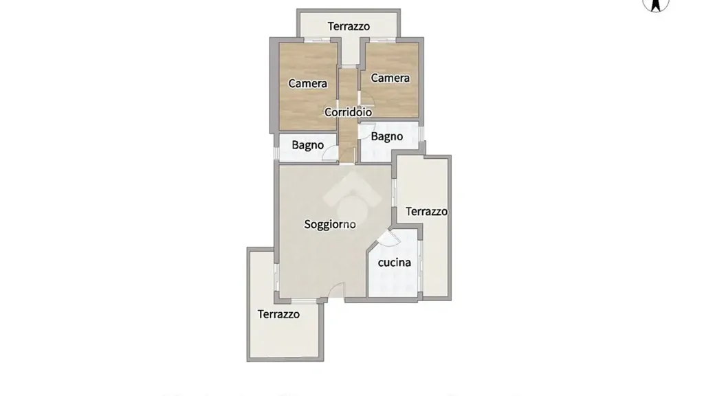 Plaan - Apartment with Terraces in Sambuceto