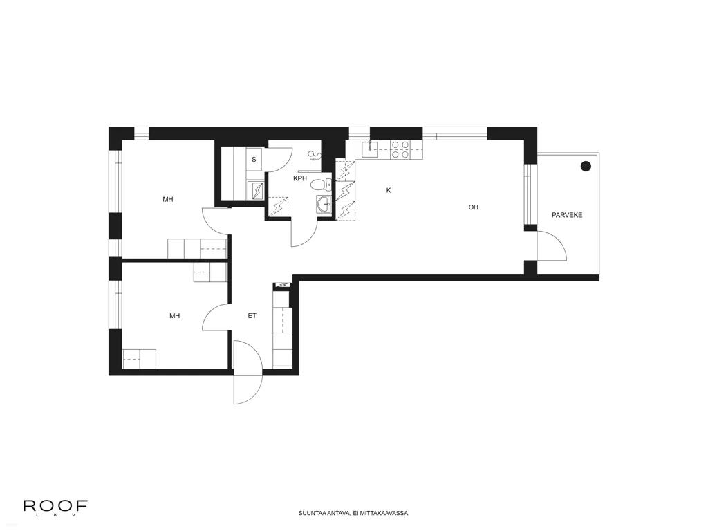 Plaan - First Floor Apartment with Sauna in Kuoppanummi