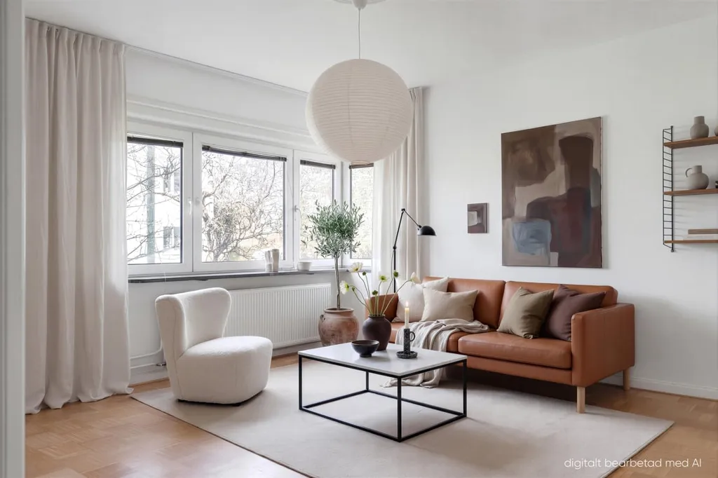 Séjour - Flat with Garden View in Malmö