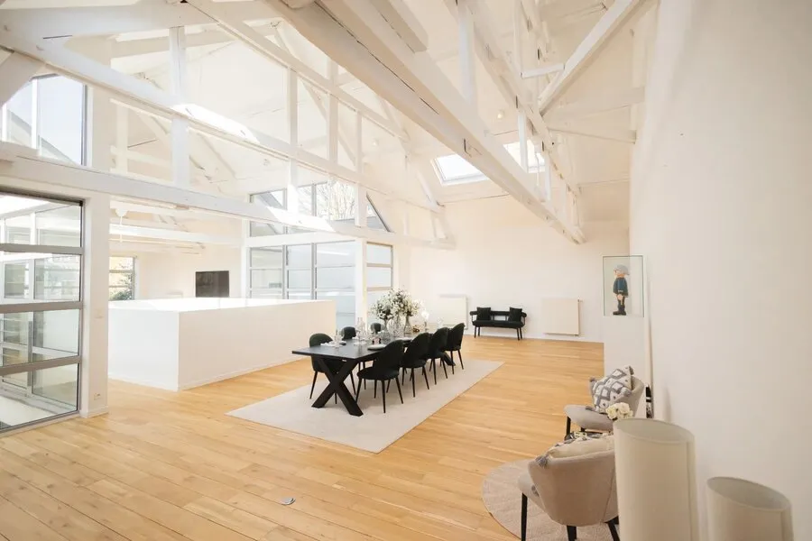 Dining Room - Rear House with Garden in Châtelain, Ixelles