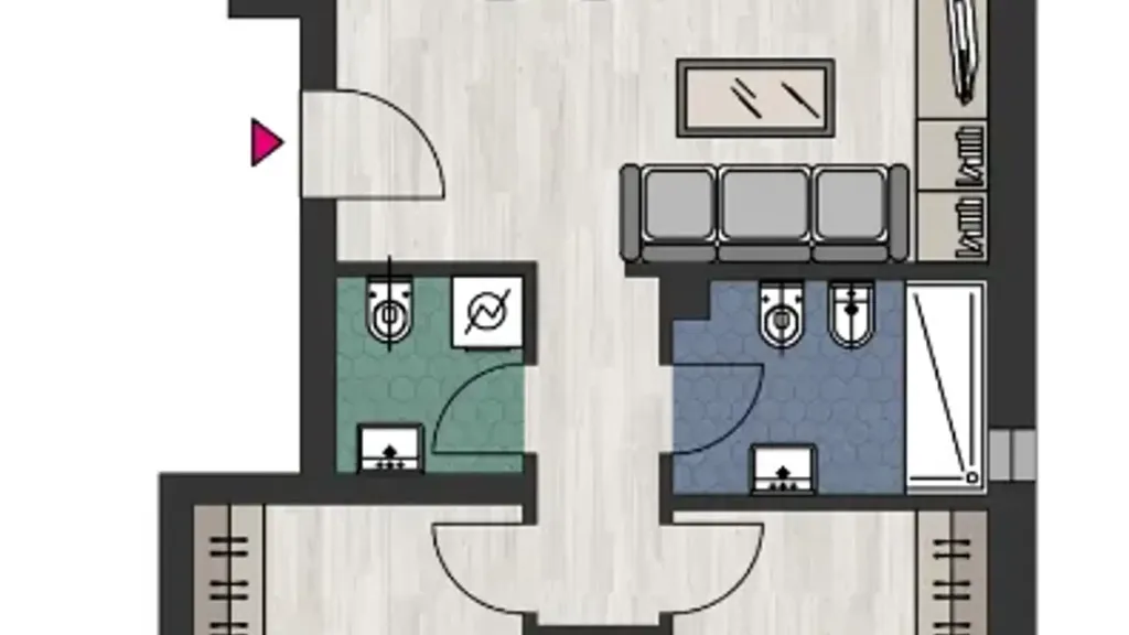 Plan - New Apartment with Terrazzo in Bologna