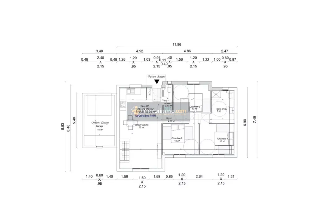 Plan - Villa T4 avec Jardin à Olmeta-di-Tuda