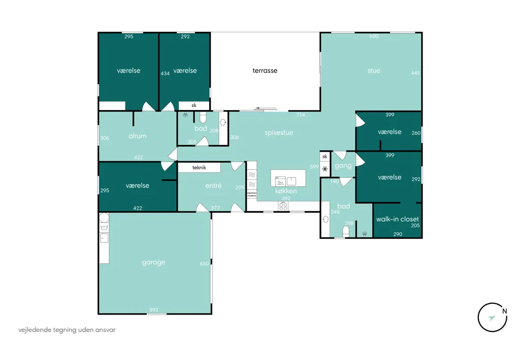 Plan - Maison 7 pièces à Fredericia