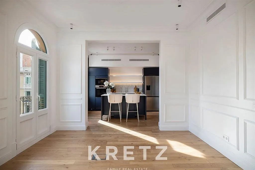Köök - Apartment with Balcony in Eixample Izquierdo