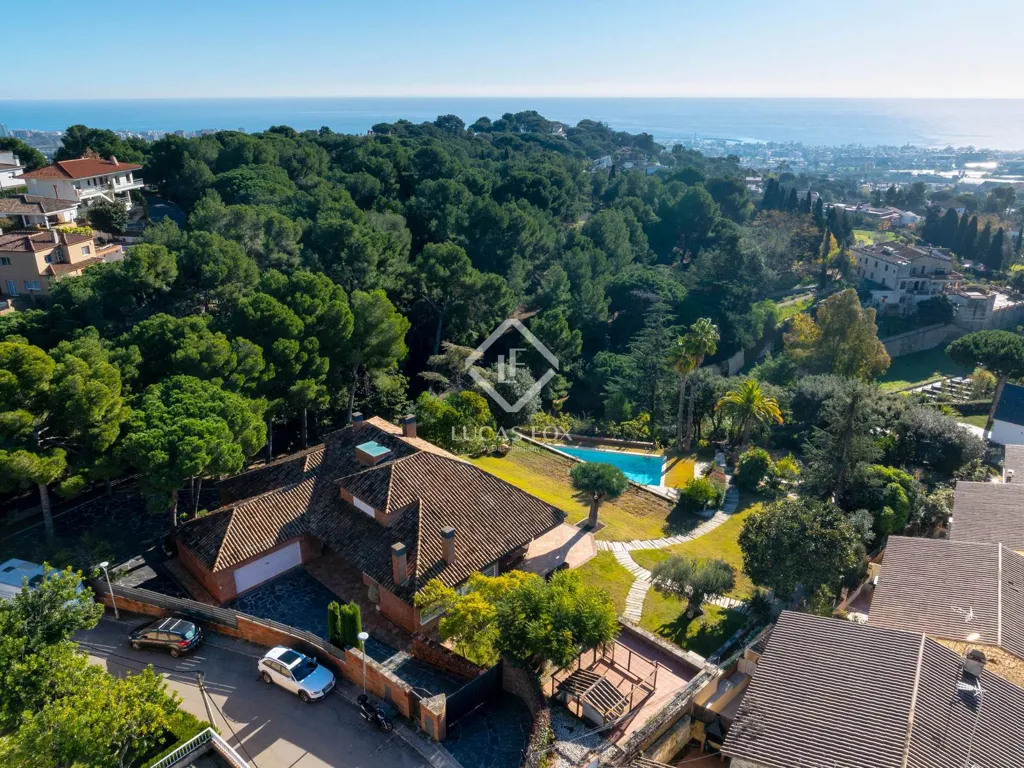 Vue aérienne - Luxury Villa with Sea View in Premià de Dalt