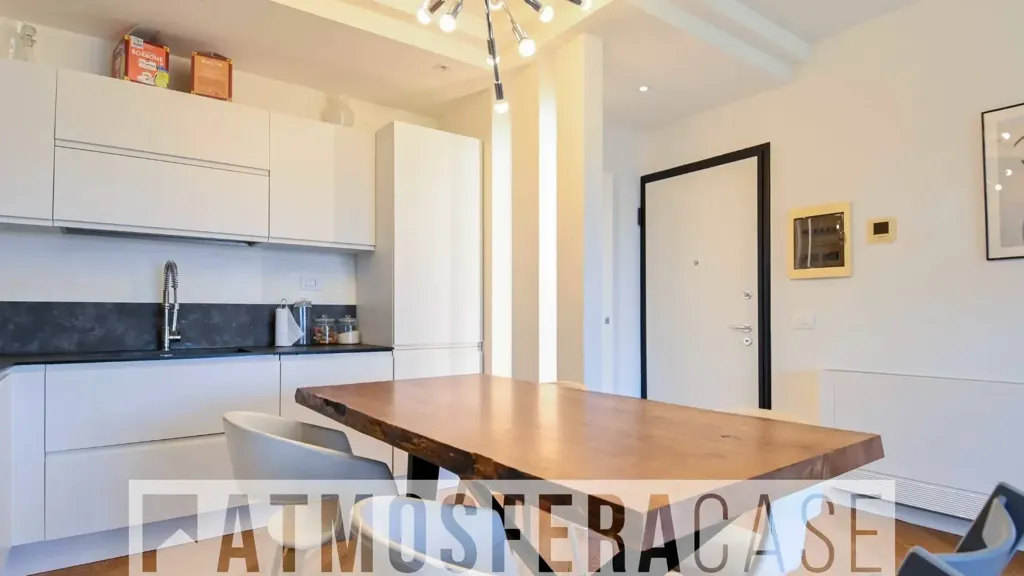 Kitchen - Trilocale with Terrace in Treviglio