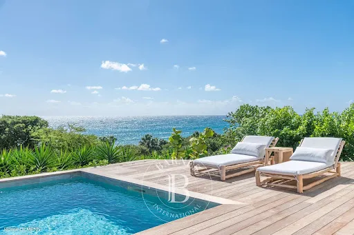 Piscine - Villa de luxe avec vue mer à Saint-Barthélemy