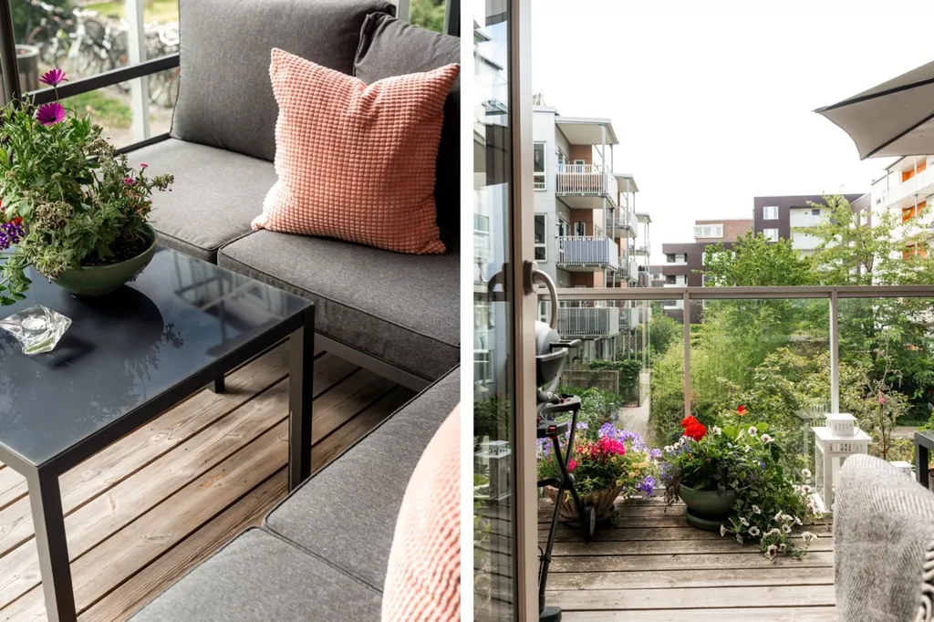 Balcon - Apartment with Large Balcony in Västra Hamnen