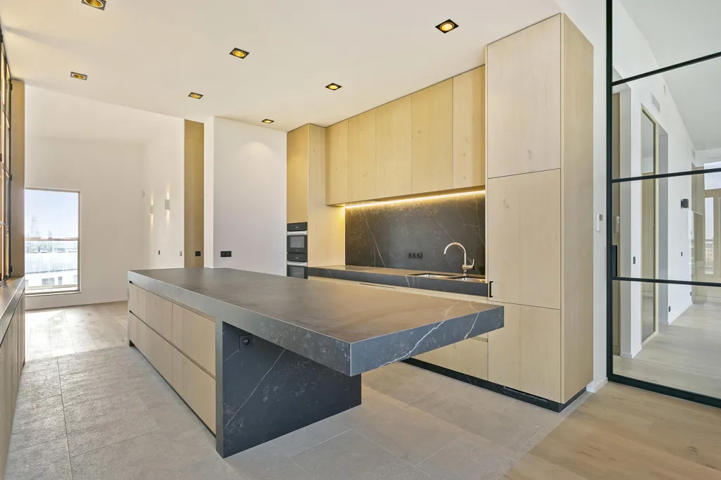 Cuisine - Penthouse avec Vue sur la Schelde à Anvers