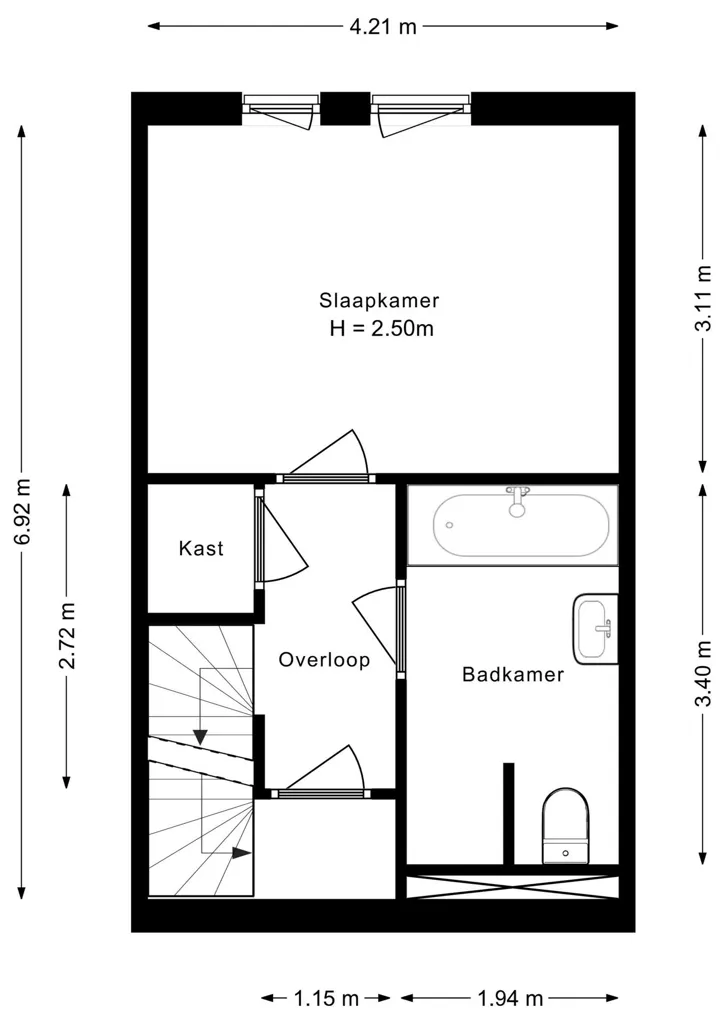 Plaan - South-Facing Apartment in Amsterdam