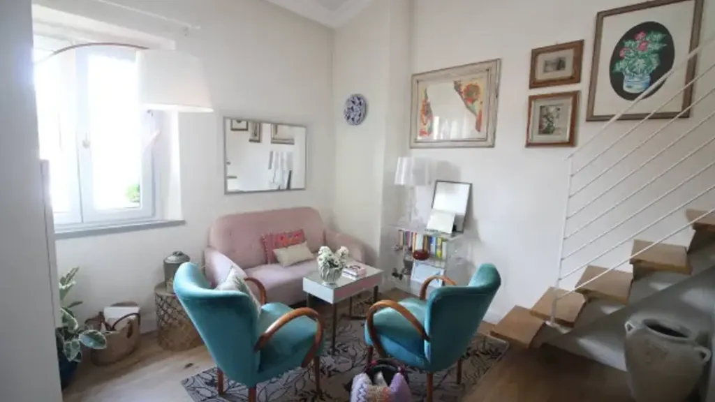 Soggiorno - Restored Apartment with Private Garden in Empoli