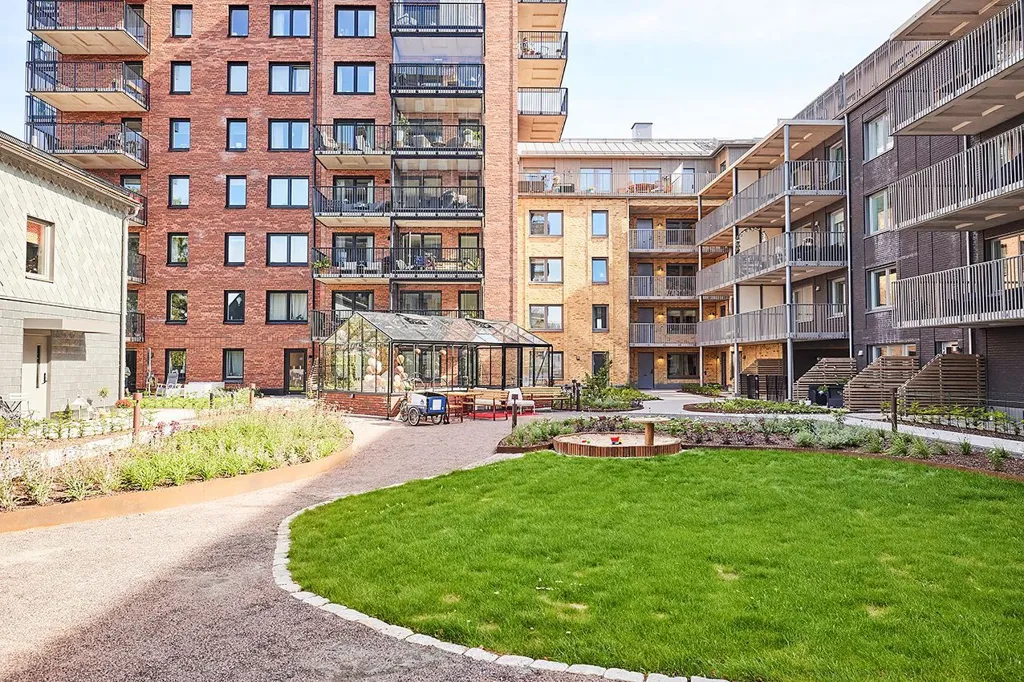 Jardin - Bostadsrätt with Two Balconies in Södra Munksjön