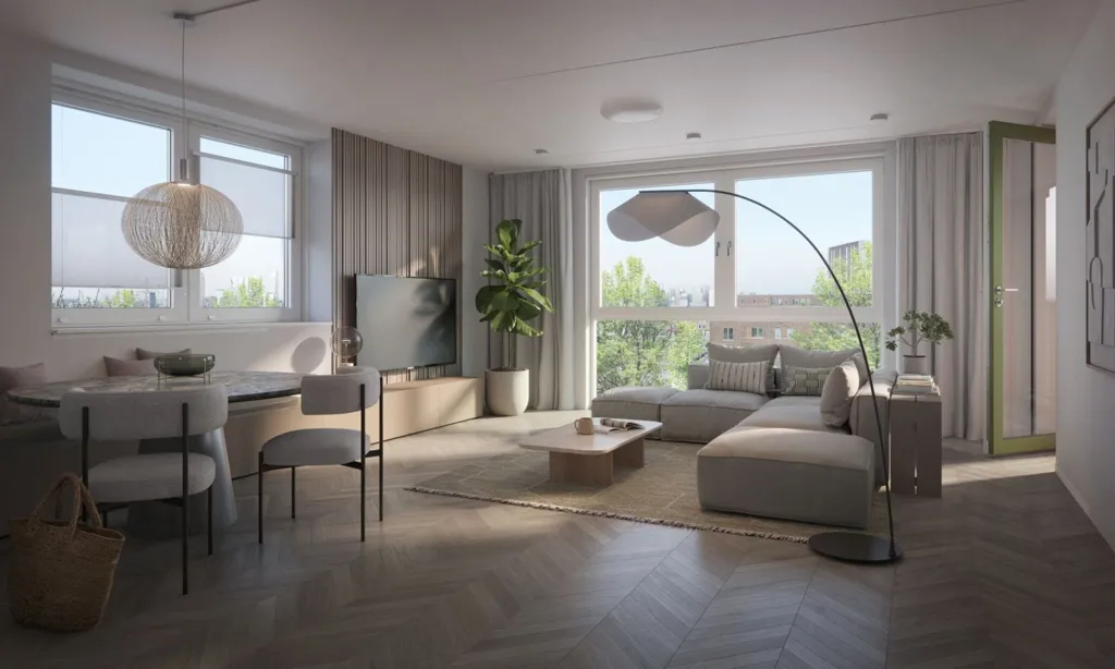 Séjour - Luxury Apartment with Parking in Rotterdam