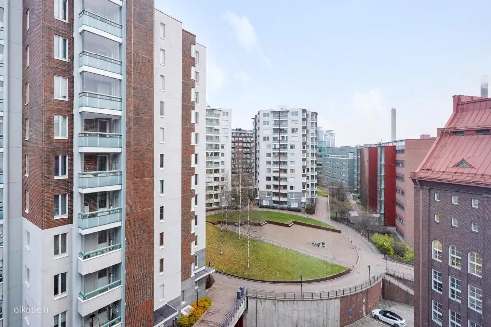 Aerial - Efficient 2-Bedroom Apartment in Sörnäinen, Helsinki