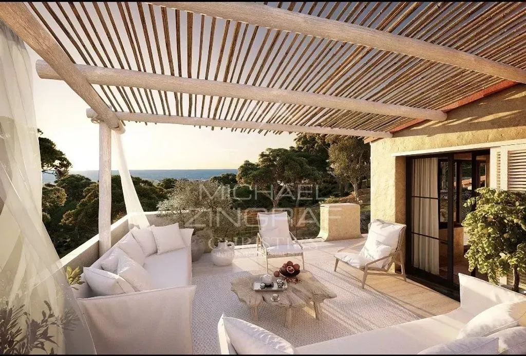 Terrasse - Villa Luxueuse avec Vue Mer à Ramatuelle
