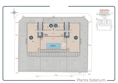 Plan - 3-Bedroom Apartment with Rooftop Pool in Benijófar