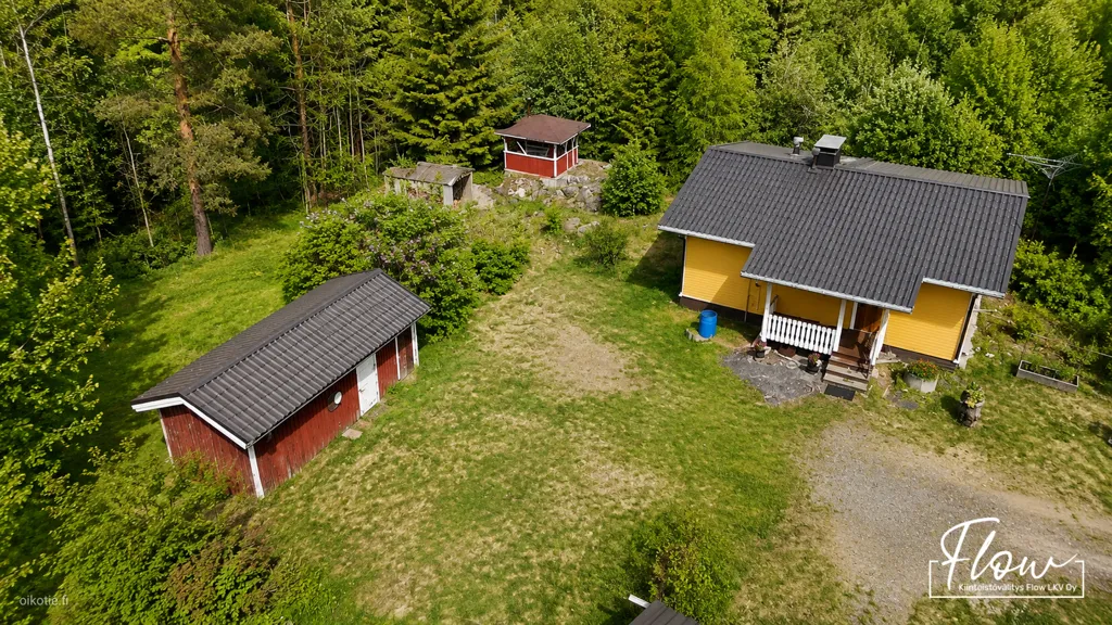 Vue aérienne - Compact Cottage with Garden in Viitasaari