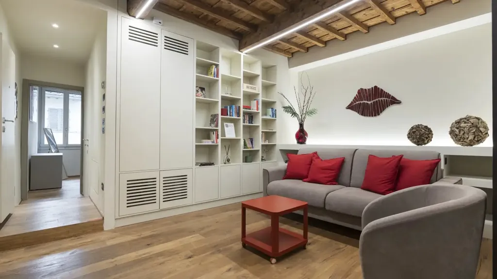 Soggiorno - Modernised Trilocale in Oltrarno, Florence
