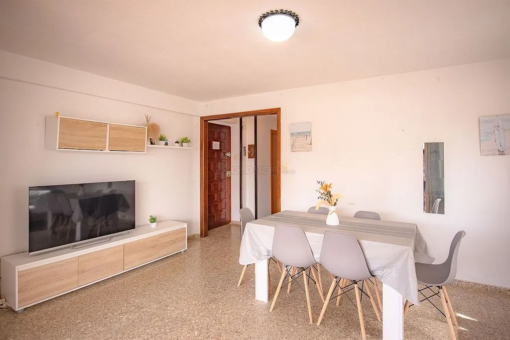 Dining Room - Ample Terrace Apartment in Oliva Playa