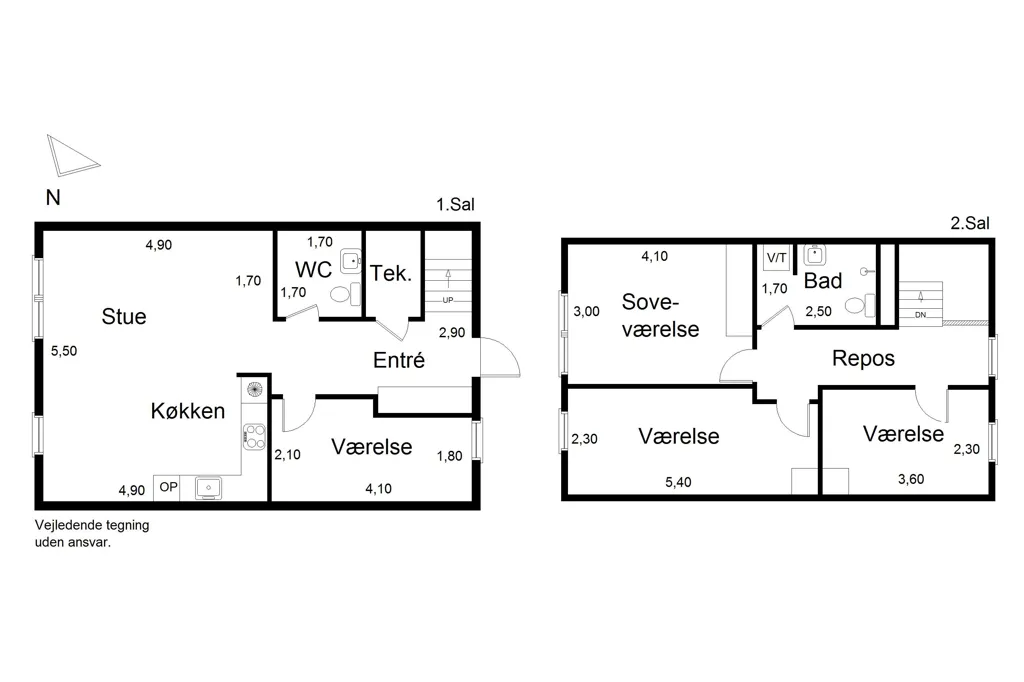 Plan - 5-Bed Apartment with Garden in Kolding