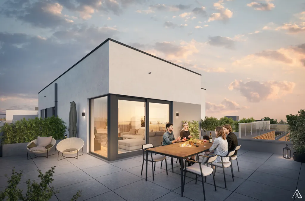 Terrass - Energy-Efficient Apartments with Views in Court-Saint-Etienne