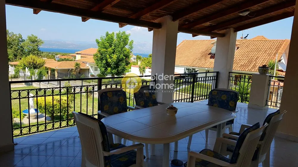 Terrasse - Detached Villa with Sea View in Oinofyta