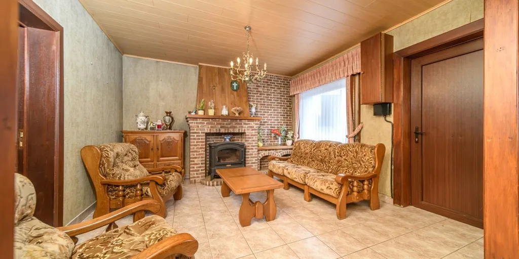Séjour - Maison à Renover avec Jardin à Heldergem