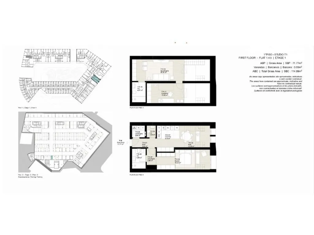 Planimetria - Duplex Flat with City Centre Views in Porto